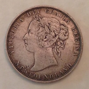Canada 1882 H Newfoundland 50 Cents Victoria - Picture 1 of 2