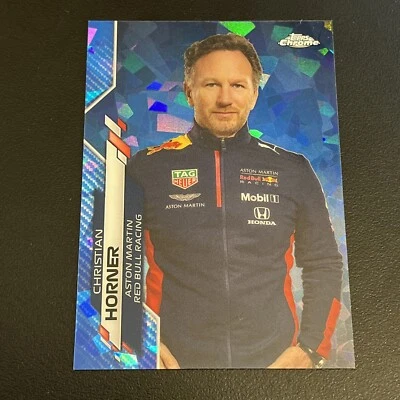 2020 Topps Chrome Sapphire Edition Formula 1 F1 Crew Rookie RC Christian Horner  - Image 1 of 2