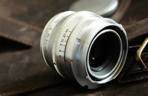 USSR Sonar Jupiter 8 50mm f/2 Lens silver SLR For Leica Standard CLA VERY RARE - Picture 1 of 11