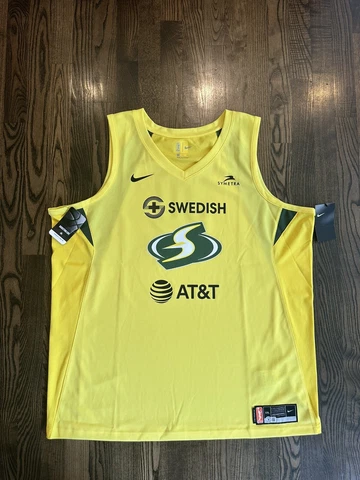 NWT Nike BREANNA STEWART #30 Seattle Storm Jersey 2XL Autograph Beckett BAS COA Cover