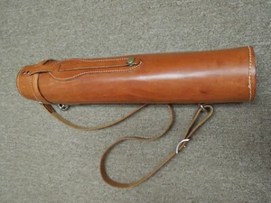 Vintage Leder Fliegenrutenrohr - Bild 1 von 14