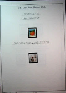 US PNC Stamp Scott# 3494,3498 Orange, Love 2001 Used H312 - Picture 1 of 1