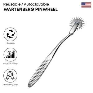 Molinete Wartenberg 1 rueda grado alemán acero inoxidable instrumentos neurológicos - Imagen 1 de 2