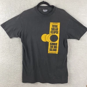 VTG Made USA T-Shirt 1991 Pouli Kona Hawaii Solar Eclipse Large Single Stitch - Picture 1 of 11