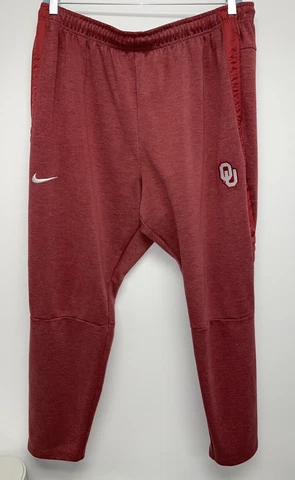Nike Oklahoma Sooners Football Team Issued Dri-Fit Sweat Pants Size 3XL Used Cover