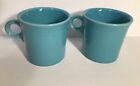 Fiesta Ring Handle Mug Turquoise Teal Fiestaware Tom & Jerry Coffee Cup Set Of 2