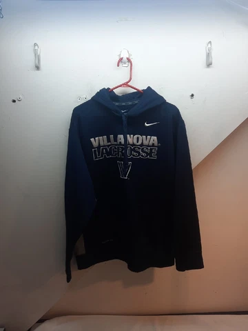 Villanova Wildcats LACROSSE Pullover Hoodie Blue Sweatshirt L NIKE Cover