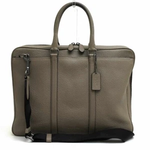 Coach Computer Metropolitan große Aktentasche Pebbled Leder Crossbody Riemen grau - Bild 1 von 18