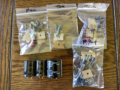 Sherwood S-7100A Complete Rebuild Kit High-Quality Receiver Recap Transistors - Image 1 of 4