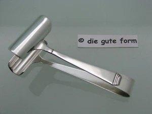 ART DECO um 1930 - -- SPARGELZANGE versilbert 90 - G.A.G. Auerswald -- - - Picture 1 of 4
