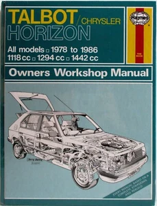Haynes Talbot / Chrysler Horizon 1978 - 1986 / Manuale officina proprietari di tutti i modelli - Foto 1 di 7