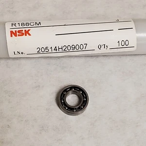(100) R-188 Kugellager NSK Innendurchmesser 1/4"x Außen 1/2"x 1/8" Zoll offen - Bild 1 von 4