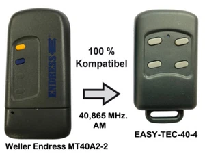 Ersatz Handsender für. 2 Kanal 40,685 MHz. MT40A2-2 Endress OBI Hellwig Bauhaus - Bild 1 von 3