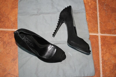SANDALIA ALEXANDER MCQUEN PELLE S CUOIO NEGRA #8us $933 Foto 1 de 4