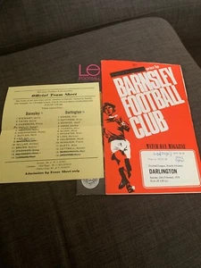 1974 Barnsley V Darlington Football/Soccer Programme - Picture 1 of 3