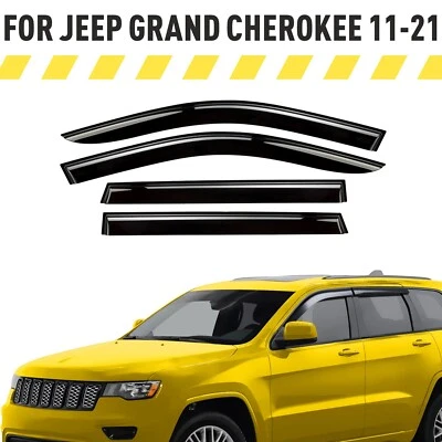 Protectores de lluvia viseras de ventilación para Jeep Grand Cherokee 2011-2021 Foto 1 de 4
