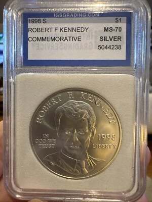 ✨LOW MINTAGE 1998 “S” Silver .999 Robert F Kennedy Commemorative $ Free Shipping - Image 1 of 4