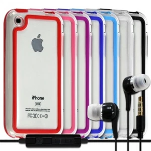 Housse Etui Coque Bumper pour Apple iPhone 3G/3GS + kit piéton - Photo 1 sur 9