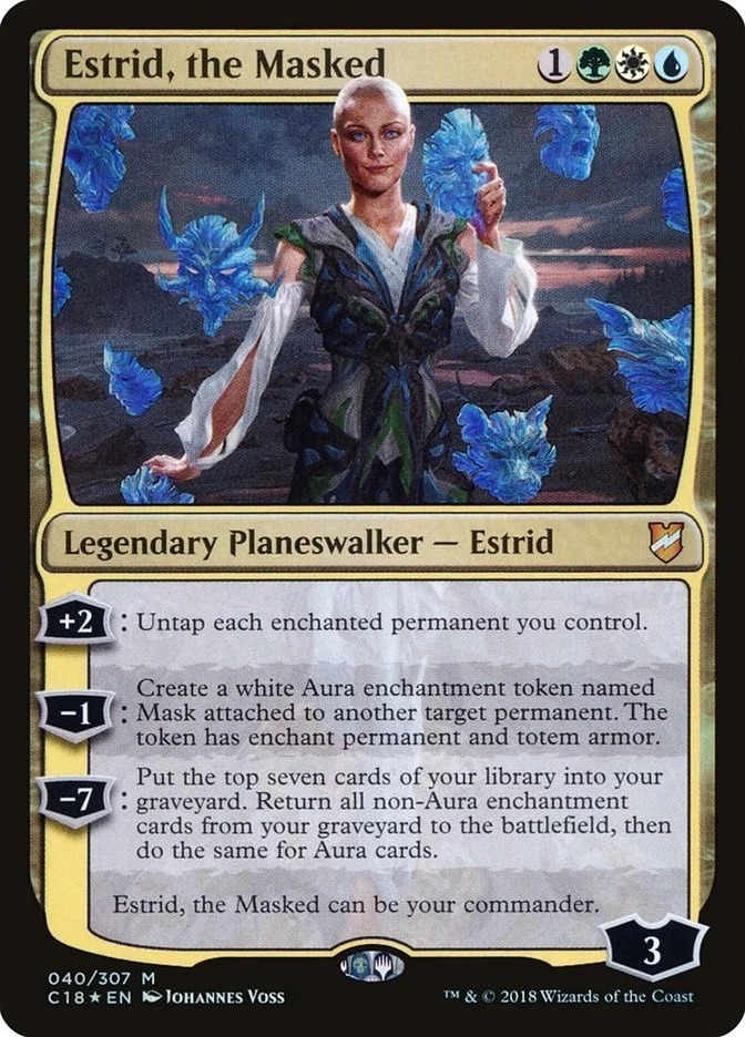 Estrid, the Masked 40 LP Foil Commander 2018 MTG EN - Image 1 of 1