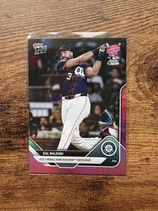 Topps Now Home Run Derby HRD-7 Cal Raleigh Pink 2025 - Imagen 1 de 1