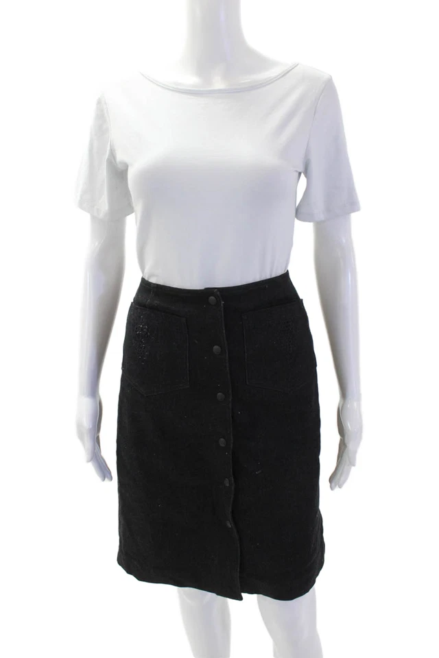 Cynthia Cynthia Steffe Womens A-Line Skirt Black Size 4 - Image 1 of 4