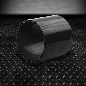 3.5" 3-PLY STRAIGHT TURBO/INTAKE/INTERCOOLER PIPING SILICONE COUPLER HOSE BLACK - Bild 1 von 1