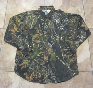 Mossy Oak Break-Up Camo Adult XL Shirt Long Sleeves Button Front - Picture 1 of 3