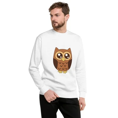 Linda Sudadera Búho - Unisex Premium Polar Pullover, Acogedor Animal Gráfico Foto 1 de 4