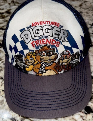 Sombrero de camionero Fox Sports Digger & Friends bordado H&L con espalda de malla azul Foto 1 de 4