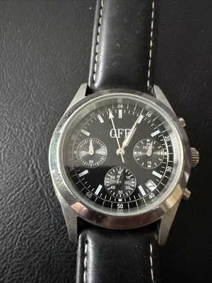 GFF Armbanduhr Herren gebraucht Silber Chronograph - Bild 1 von 4