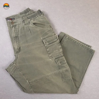 Woolrich Elite Series Tactical Cargo Pants Green Workwear Men's Size 38X28 - Image 1 of 4