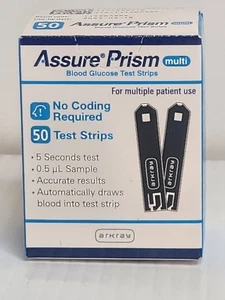New Arkray Assure Prism Blood Glucose Test Strips Box of 50 NIB Sealed - Picture 1 of 3