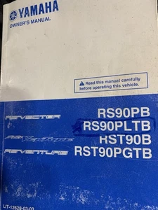 YAMAHA SNOWMOBILE OWNERS MANUAL LIT-12628-03-03 RS90PB RS90PLTB RST90B used - Picture 1 of 5