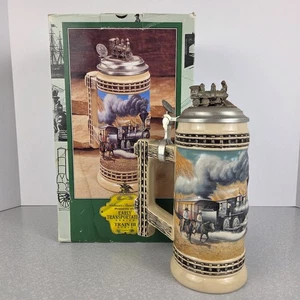 Vintage Anheuser Busch Early Transportation Series Train lll Stein With Box 1999 - Bild 1 von 18