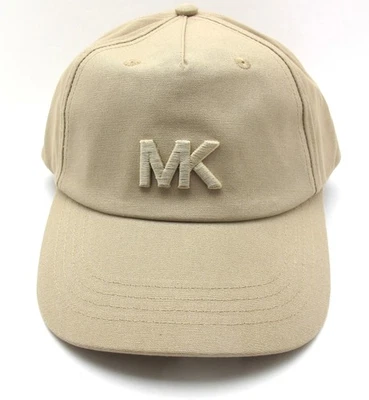 NUEVA GORRA DE BÉISBOL MICHAEL KORS para hombre/mujer bordada MK caqui/beige/bronceado talla única Foto 1 de 4