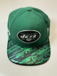 New York Jets New Era 9Fifty SnapBack Hat Cap Green Black Color Rush NFL Brim - Picture 1 of 15