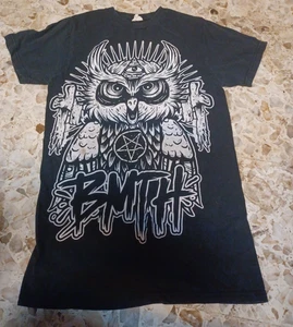 Bay Island Bring Me the Horizon Owl Herren Kurzarm T-Shirt XS Schwarz & Weiß - Bild 1 von 5