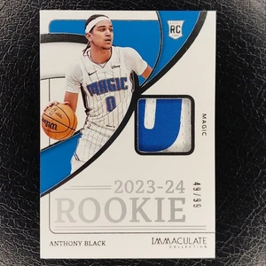 ANTHONY BLACK /99 True Rookie Patch 2023-24 Immaculate Collection Basketball 153 - Foto 1 di 2