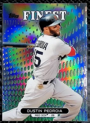 2013 Topps Finest #14 绿色折射器 #117/199 - 达斯汀佩德罗亚 - 红袜队 — 第 1/3 张图片