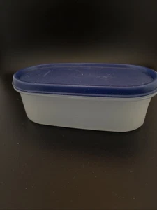 Tupperware Vintage Blanco 2 tazas 1611-1 con tapa contenedor  - Imagen 1 de 1