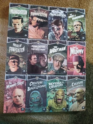 Universal Monsters classic horror VHS lot Creature Mummy Frankenstein Wolf Man Foto 1 de 4