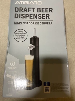 Ambiano Draft Beer Dispenser Brand New- Turn Any Canned Beer Into a Quality Beer - Image 1 of 4