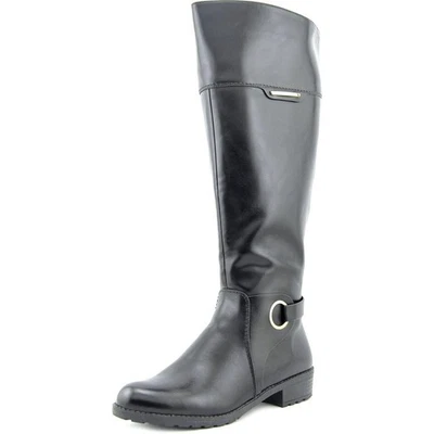 Bota de montar Alfani Jadah para mujer pantorrilla ancha hasta la rodilla, nueva con defecto Foto 1 de 4
