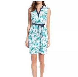 Abito Tommy Bahama Fiori Cotone Taglia:M Cintura Linea A Tank Dress Super Morbido - Foto 1 di 11
