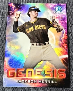 2021 Bowman Chrome Draft Genesis /250 Jackson Merrill Refractor Rookie #GNS-19 - Bild 1 von 2