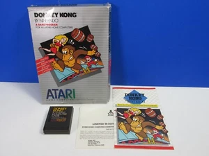 vintage ATARI DONKEY KONG VIDEO GAME ORIGINAL boxed 1983 nintendo - Photo 1/10