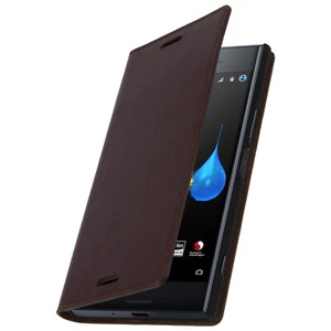 Funda para Sony Xperia XZ Premium de cuero billetera Función soporte – Marrón - Imagen 1 de 6