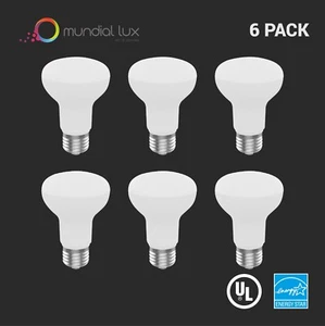 6 Pack LED BR20, E26 SOFT WHITE 7,5W (50W Equivalent) 5 years warrant - Picture 1 of 3