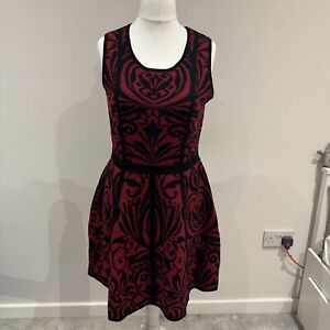 Cynthia Rowley 100% Merino Wool Knit Dress Women’s Dark Red Sleeveless - Size L