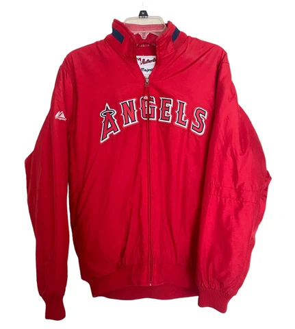 Anaheim Angels Majestic Authentic Collection Therma Base Jacket Womens XL Dugout Cover